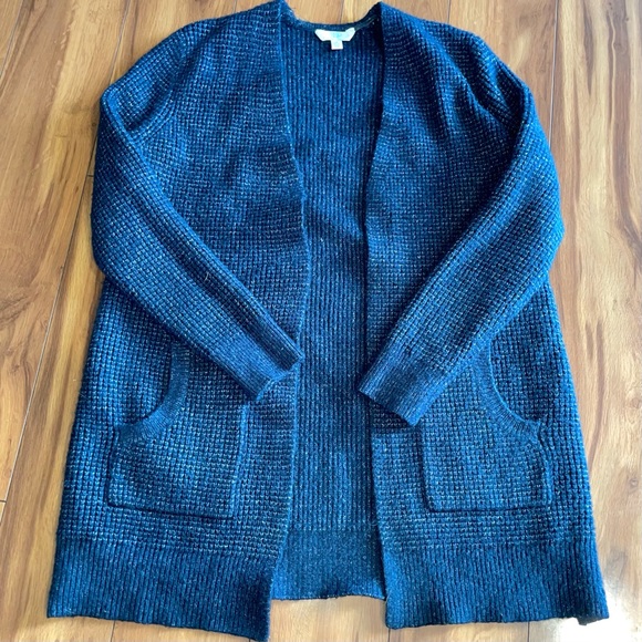Time and Tru Sweaters - Navy Blue Knitted Cardigan